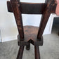 3 French Brutalist Ebonized chairs