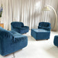 Zotta Vintage Corduroy Modular Chairs - Four Available