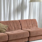 Vintage Dusty Pink Chenille Modular Sofa