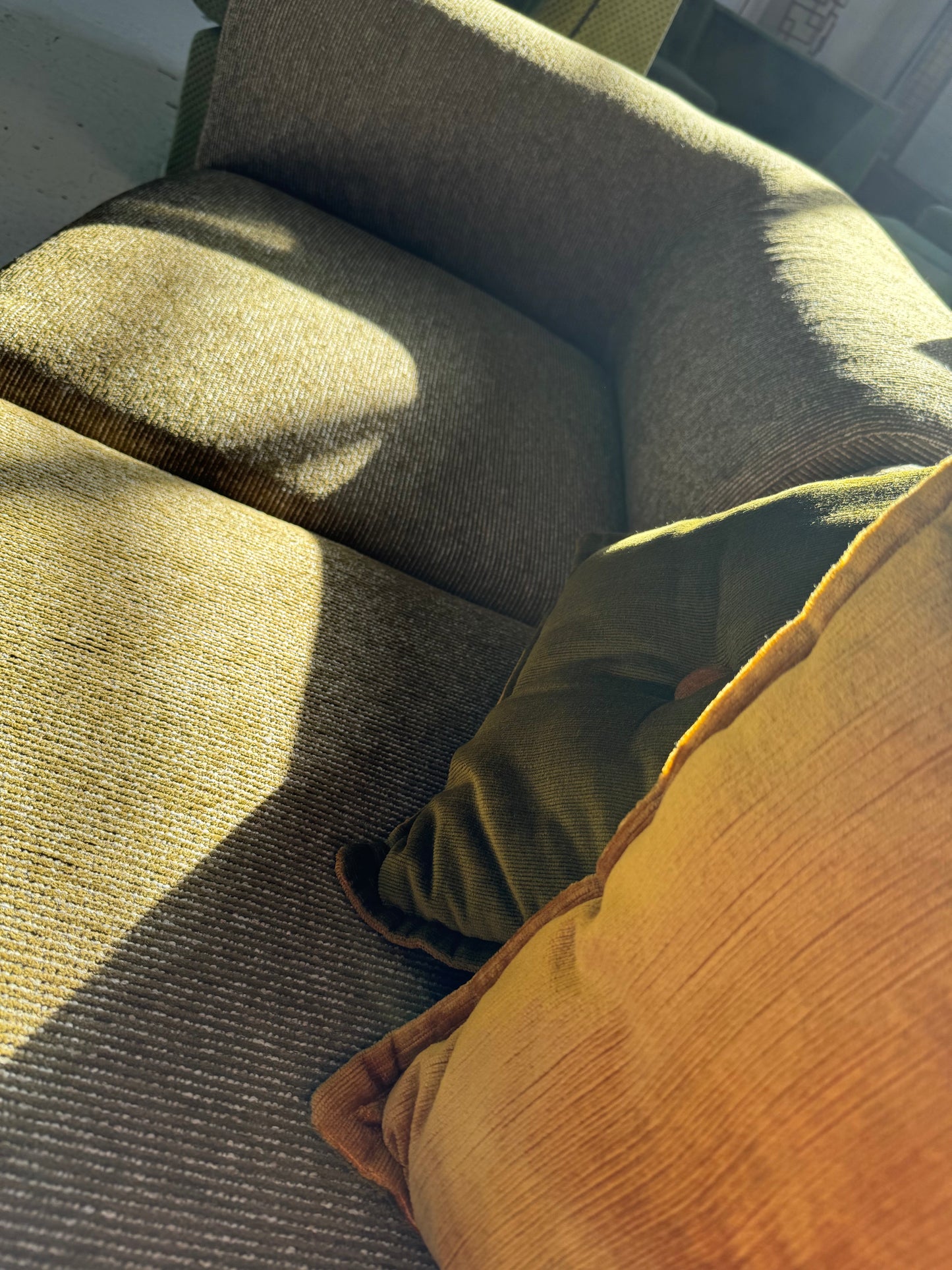 Bespoke Vintage Olive Modular Sofa Set