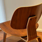 - Set of Two Herman Miller Eames LCW Walnut Lounge Chairs