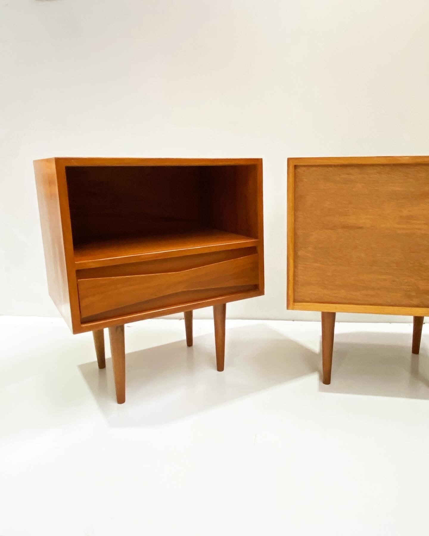 Pair of Teak Bedside Tables