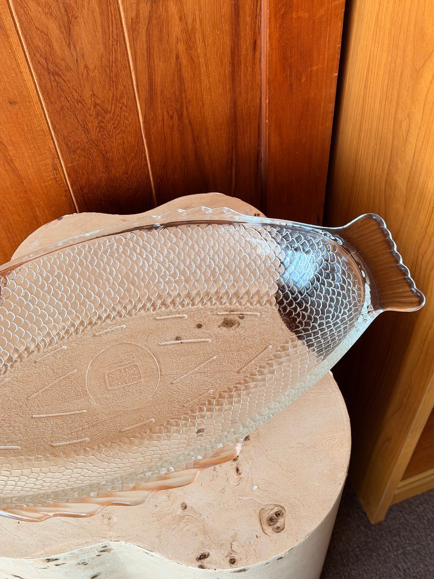 Rare USA Oven-Proof Glass Fish Platter | XL Deep Serving Dish