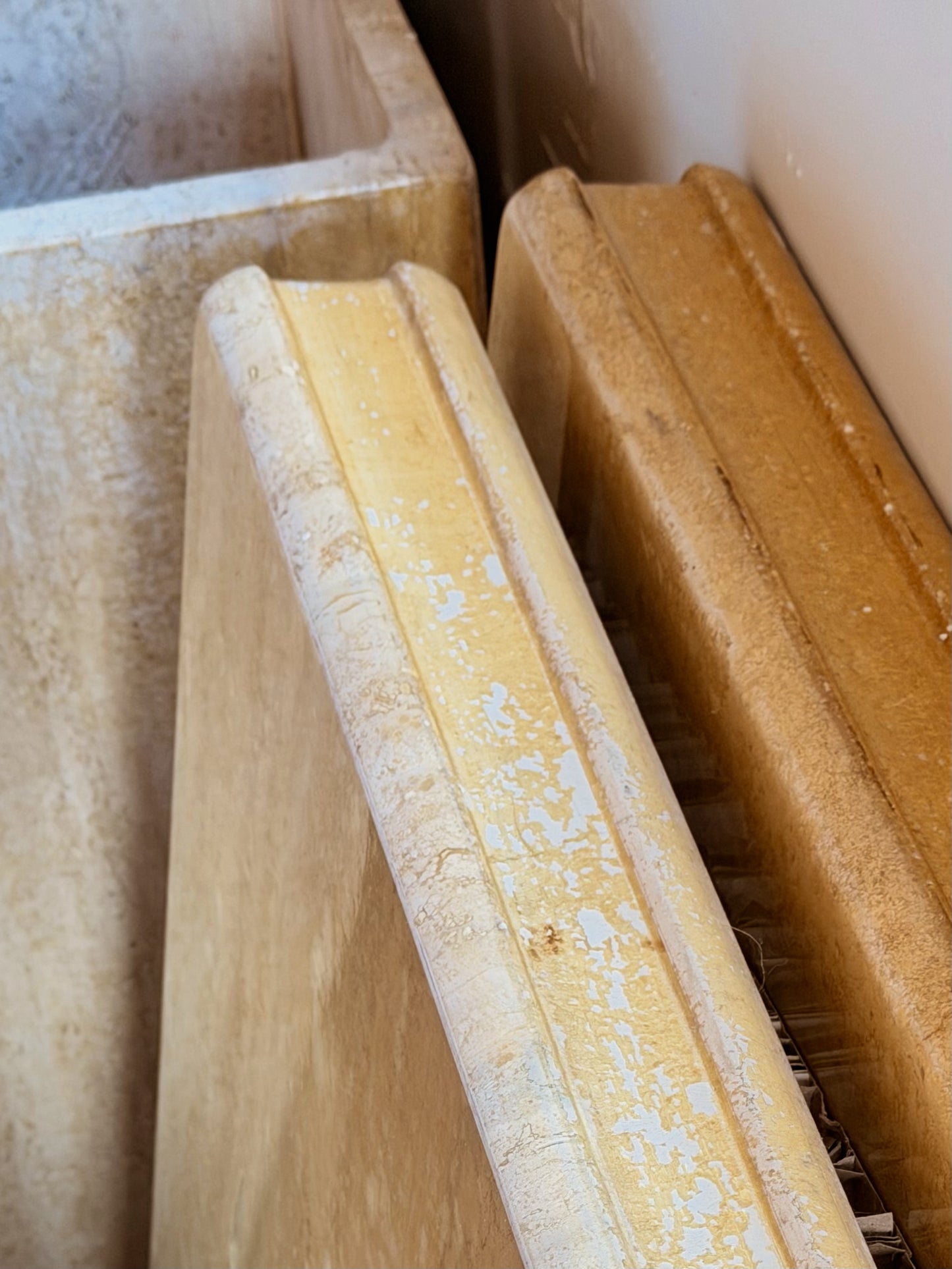 Pair of Vintage Italian Travertine Tables