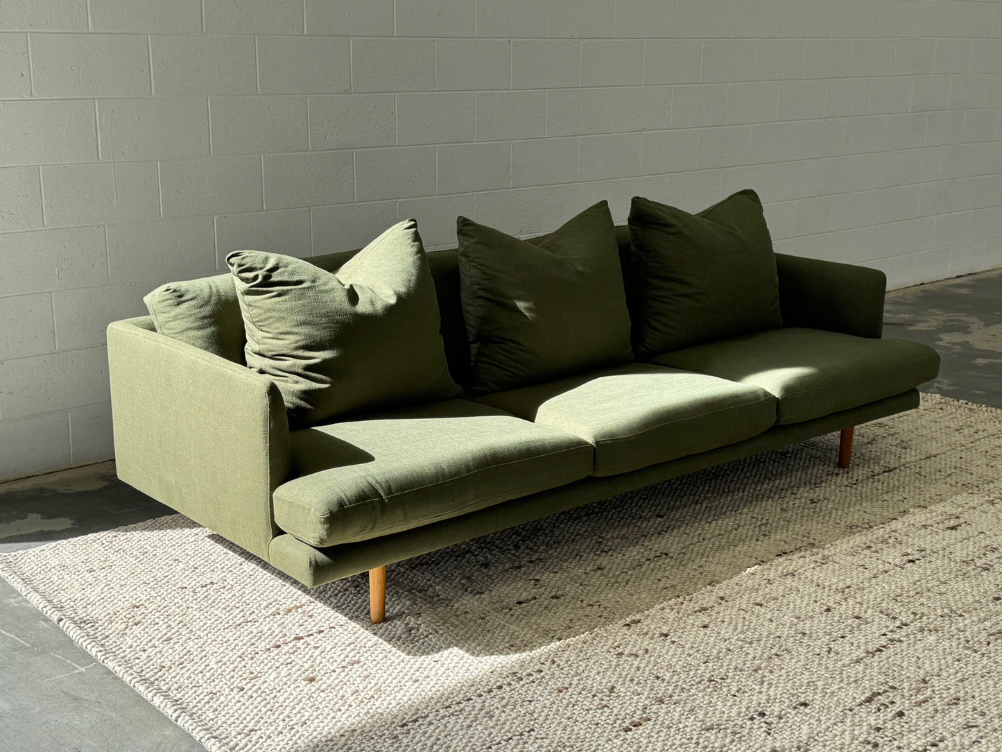 Custom Linen Jardan Nook Sofa