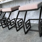 Set of Three Greek Key Bar Stools
