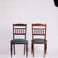 Set of 4 Victorian Dining Chairs in Archived Jim Thompson Silk