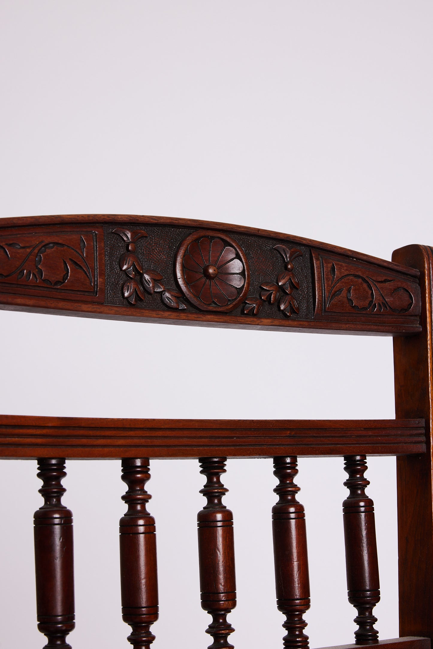 Set of 4 Victorian Dining Chairs in Archived Jim Thompson Silk