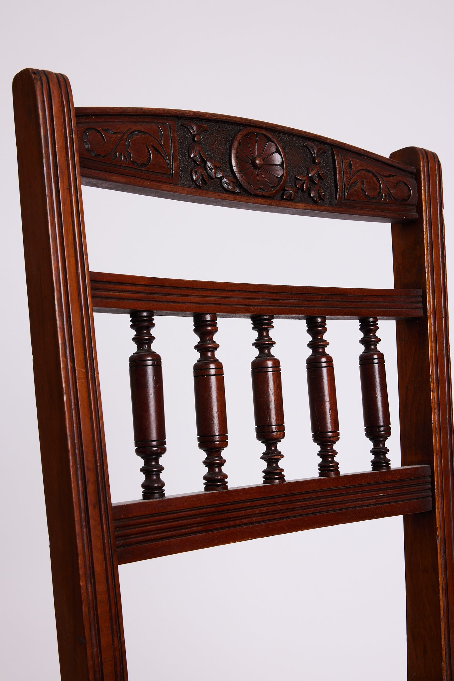 Set of 4 Victorian Dining Chairs in Archived Jim Thompson Silk