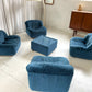 Zotta Vintage Corduroy Modular Chairs - Four Available