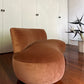 Terracotta Velvet Sofa