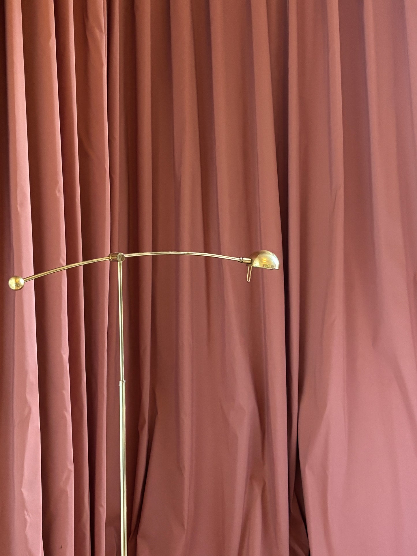 Brass Art Floor Lamp, Belgium 1980s