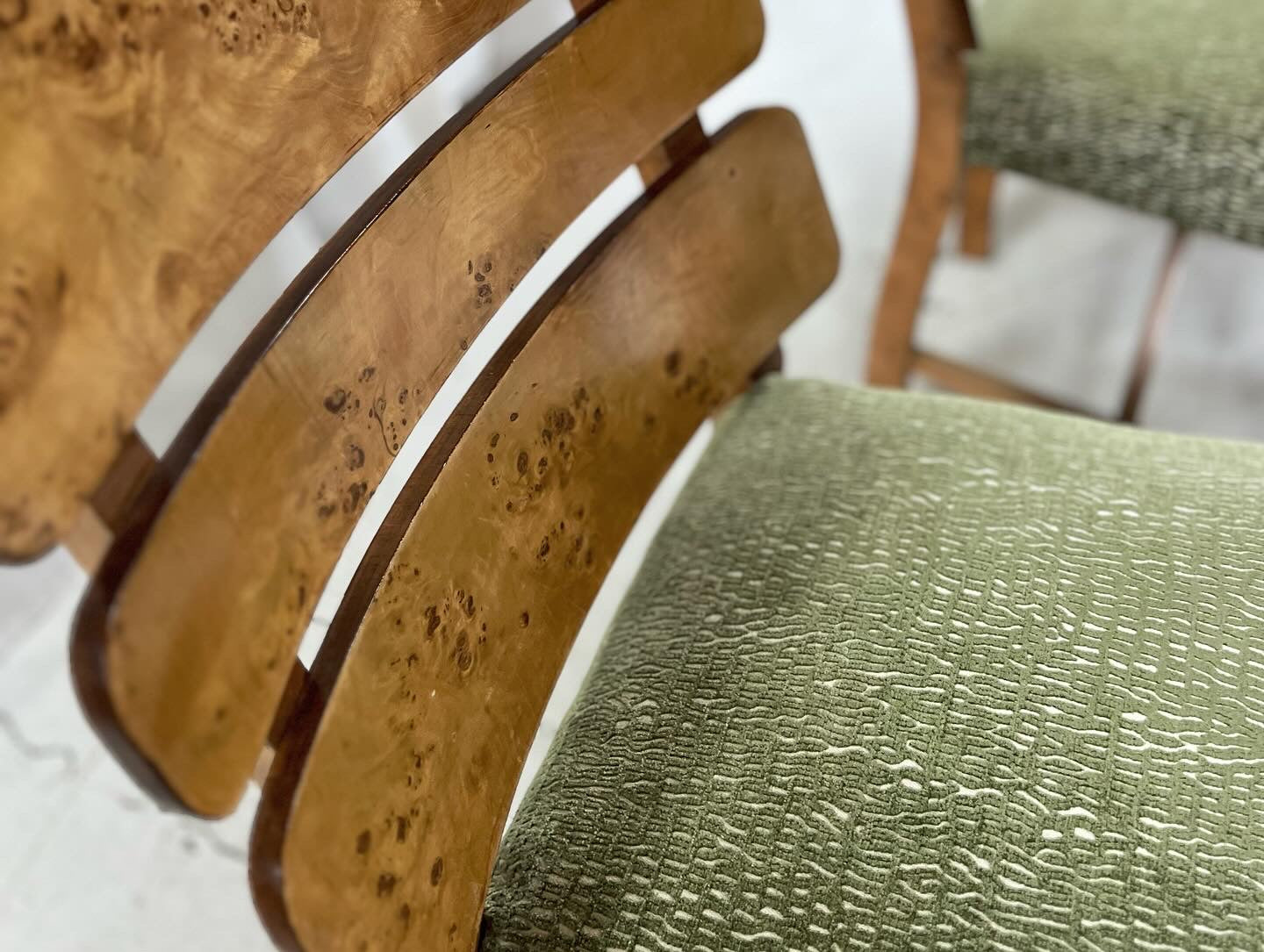 Restored Burl Chairs - Set of Eight