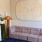 Vintage Pink Tweed Midcentury Modular Sofa, 60’s