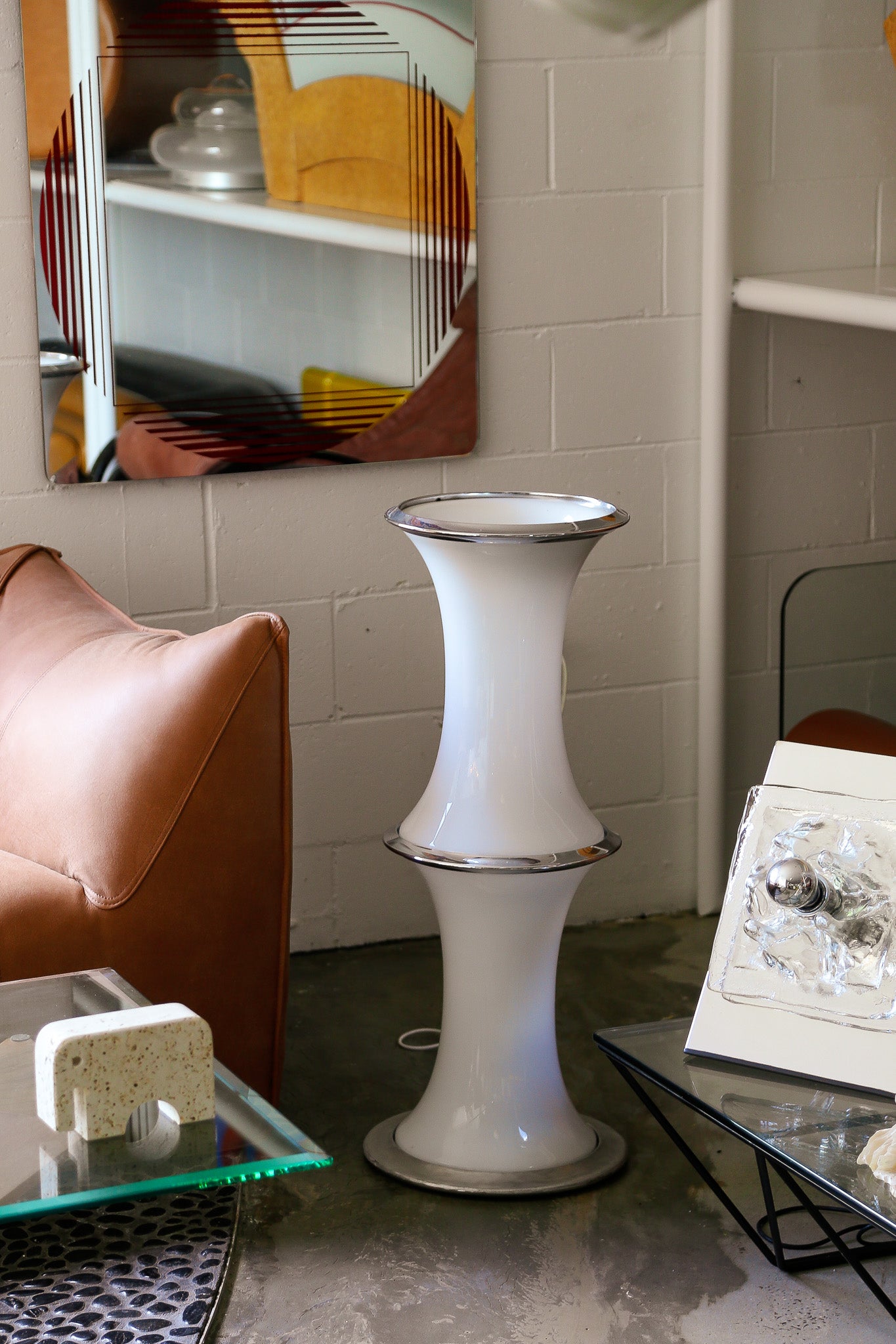 1970s Italian Murano Enrico Tronconi Floor Lamp