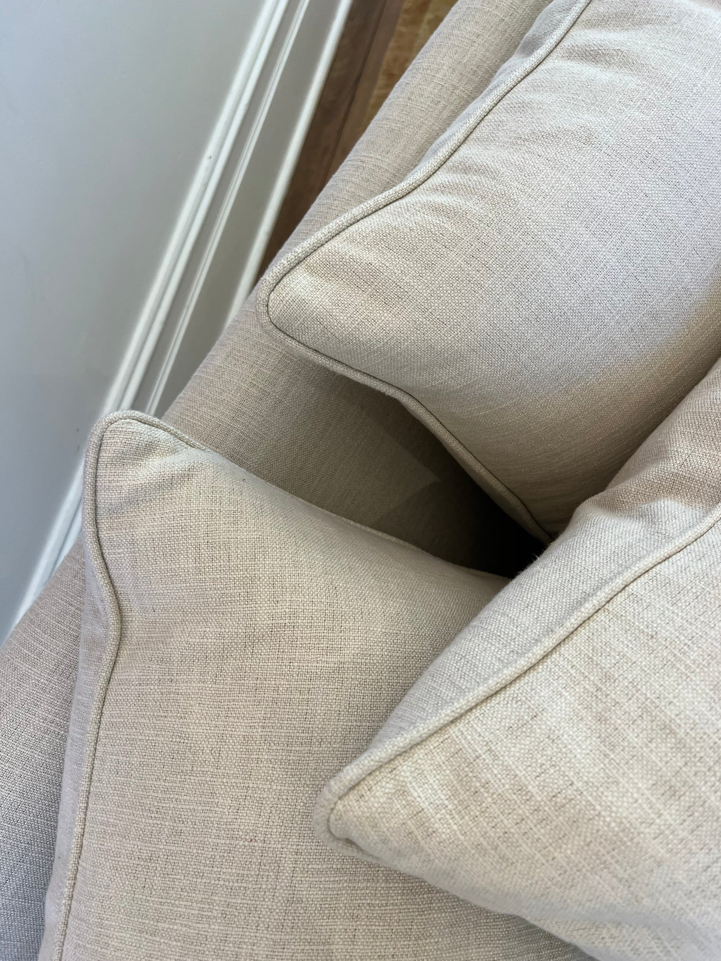 Custom Made Linen Sofa