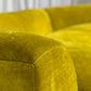 Large Bespoke Chartreuse Sofa with Ottoman