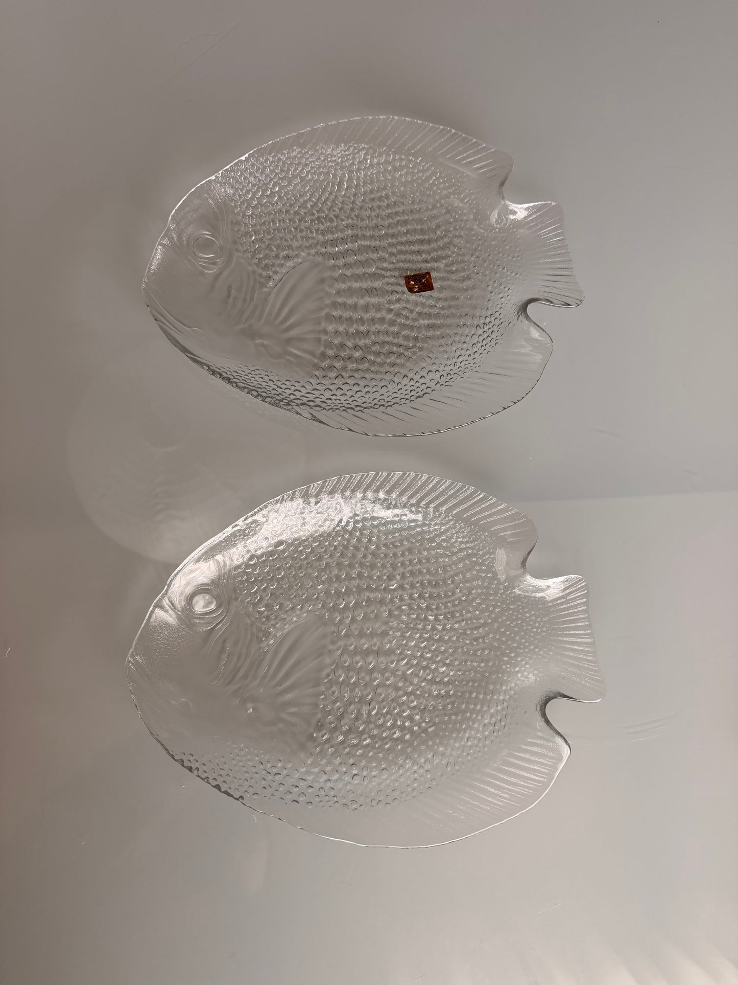 Rare Arcoroc France “poisson” fish dish glassware
