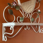 Vintage Tole Hand Painted Mirror with Shelf