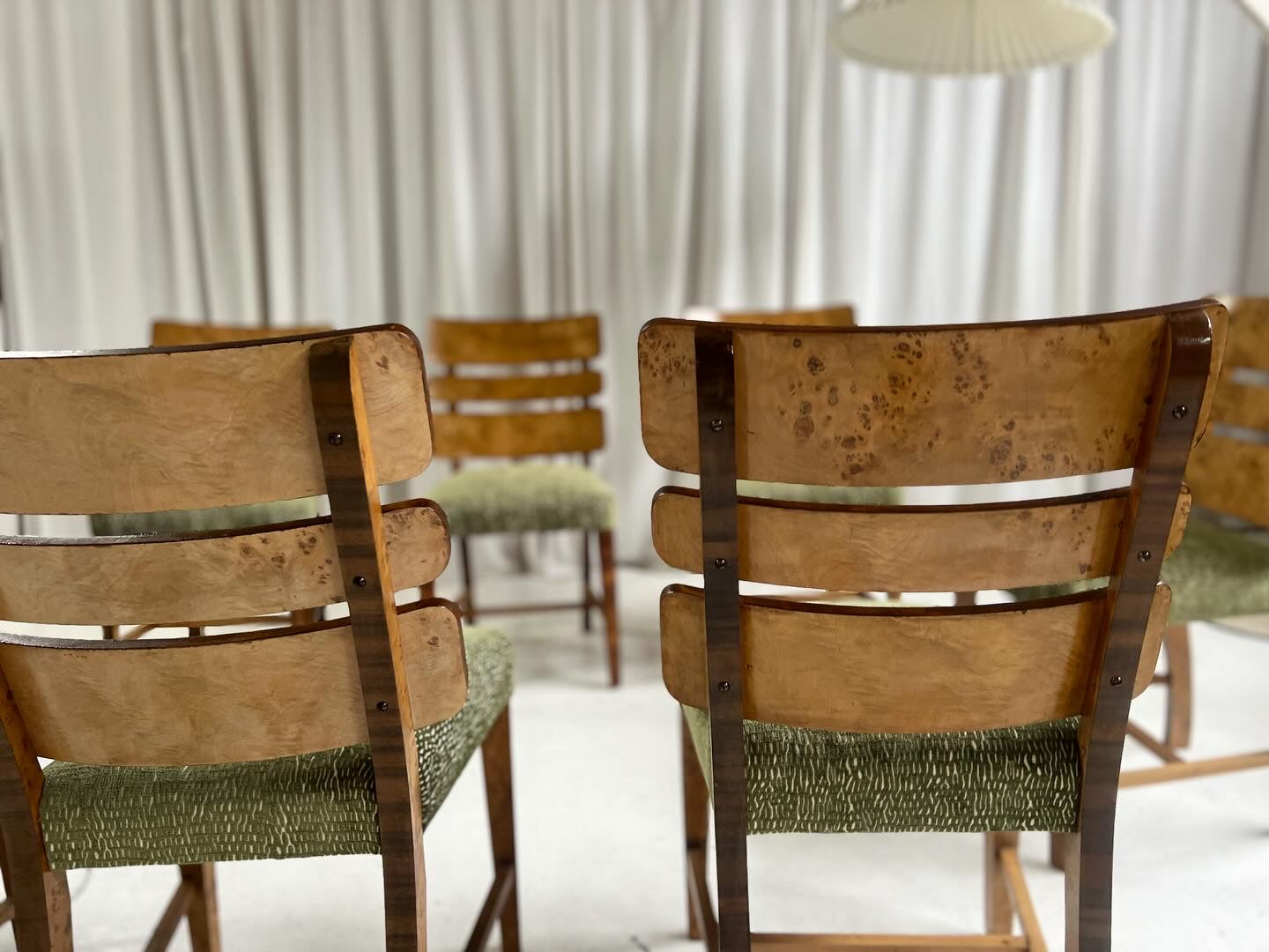 Restored Burl Chairs - Set of Eight