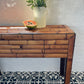 Vintage Bamboo Console Table
