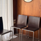 Authentic Calligaris Leather Dining Chairs — Made in Italy (Set of 5)