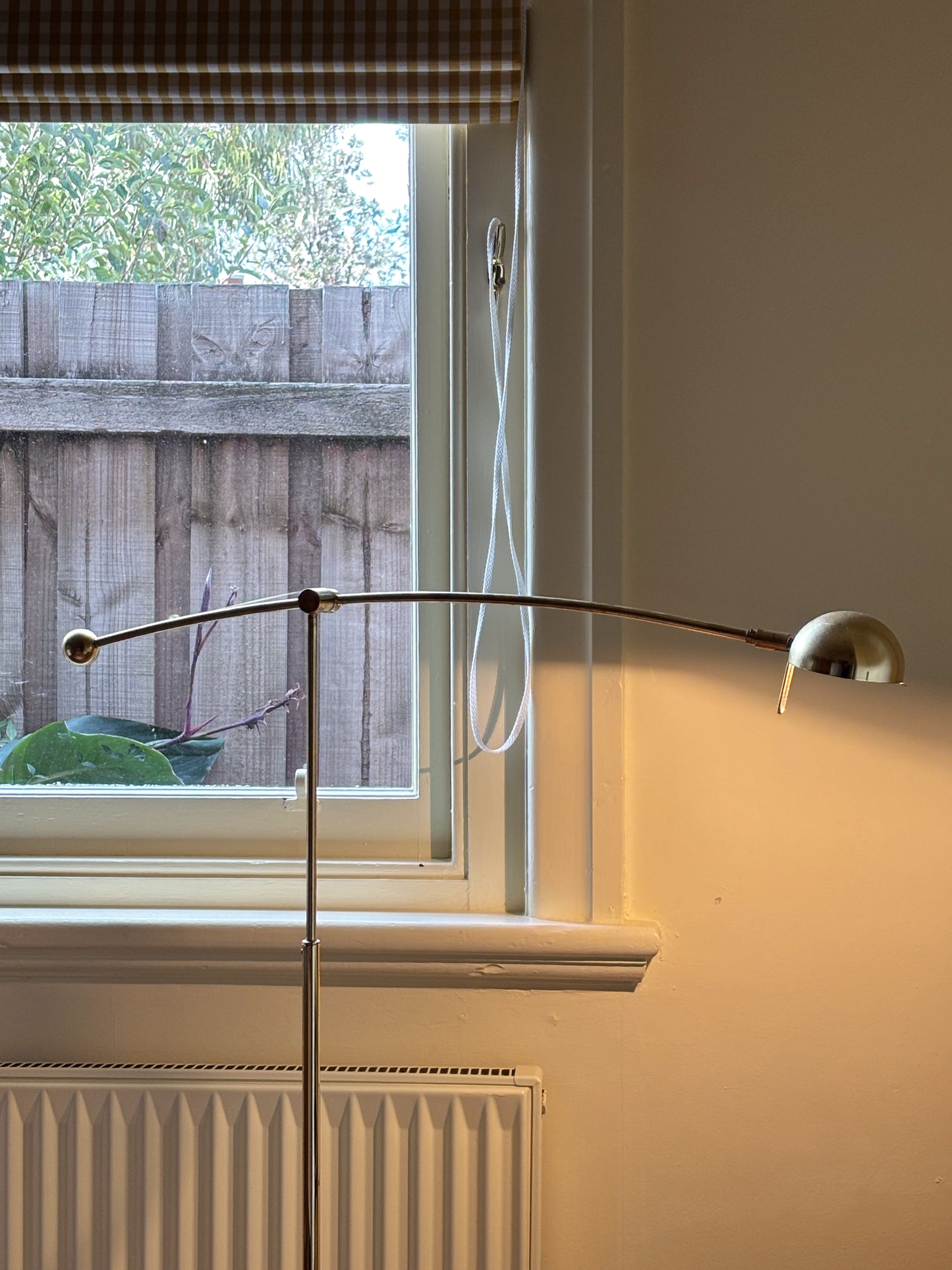 Brass Art Floor Lamp, Belgium 1980s