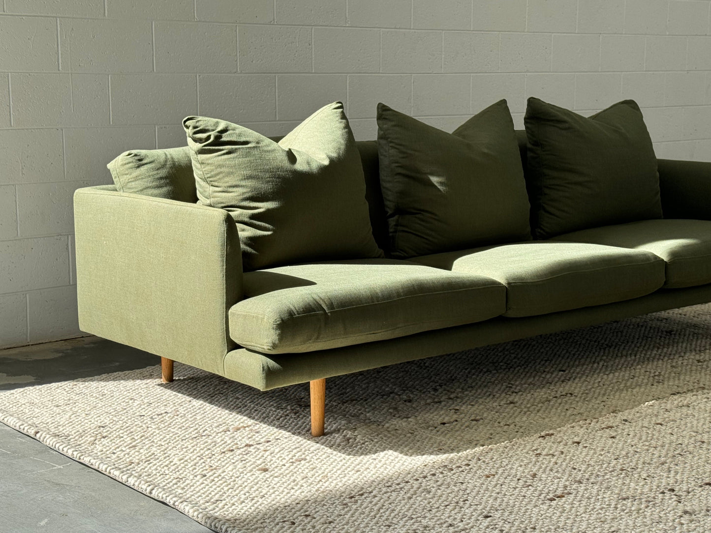 Custom Linen Jardan Nook Sofa