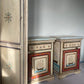 Hand-Painted Indian Nautical Cupboard & Bedside Set