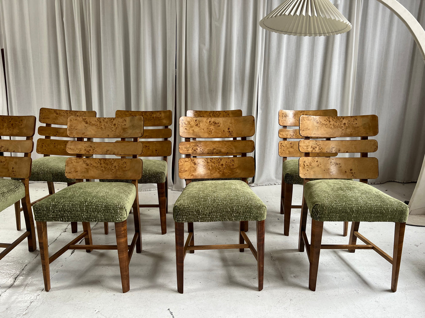 Restored Burl Chairs - Set of Eight