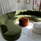 Bespoke Green Curved Modular Sofa