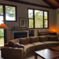 On Hold - Large Modular Soft Camel Velvet Sofa