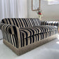 Vintage Stripe Velvet Sofa