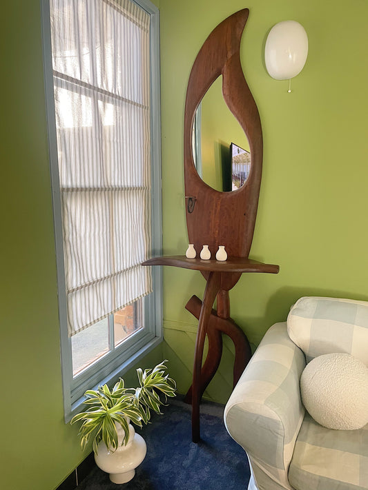 Sculptural Redgum Hall Stand - Hand Carved Australian Statement Piece