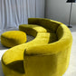 Large Bespoke Chartreuse Sofa with Ottoman