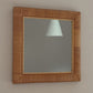 Vintage Square Cane Wrapped Mirror