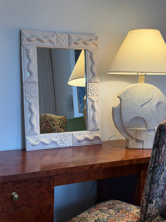 Vintage Ceramic Mirror