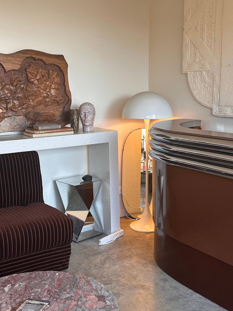 Vintage Custom Space Age Chrome Bar / Counter