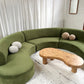 Bespoke Green Curved Modular Sofa