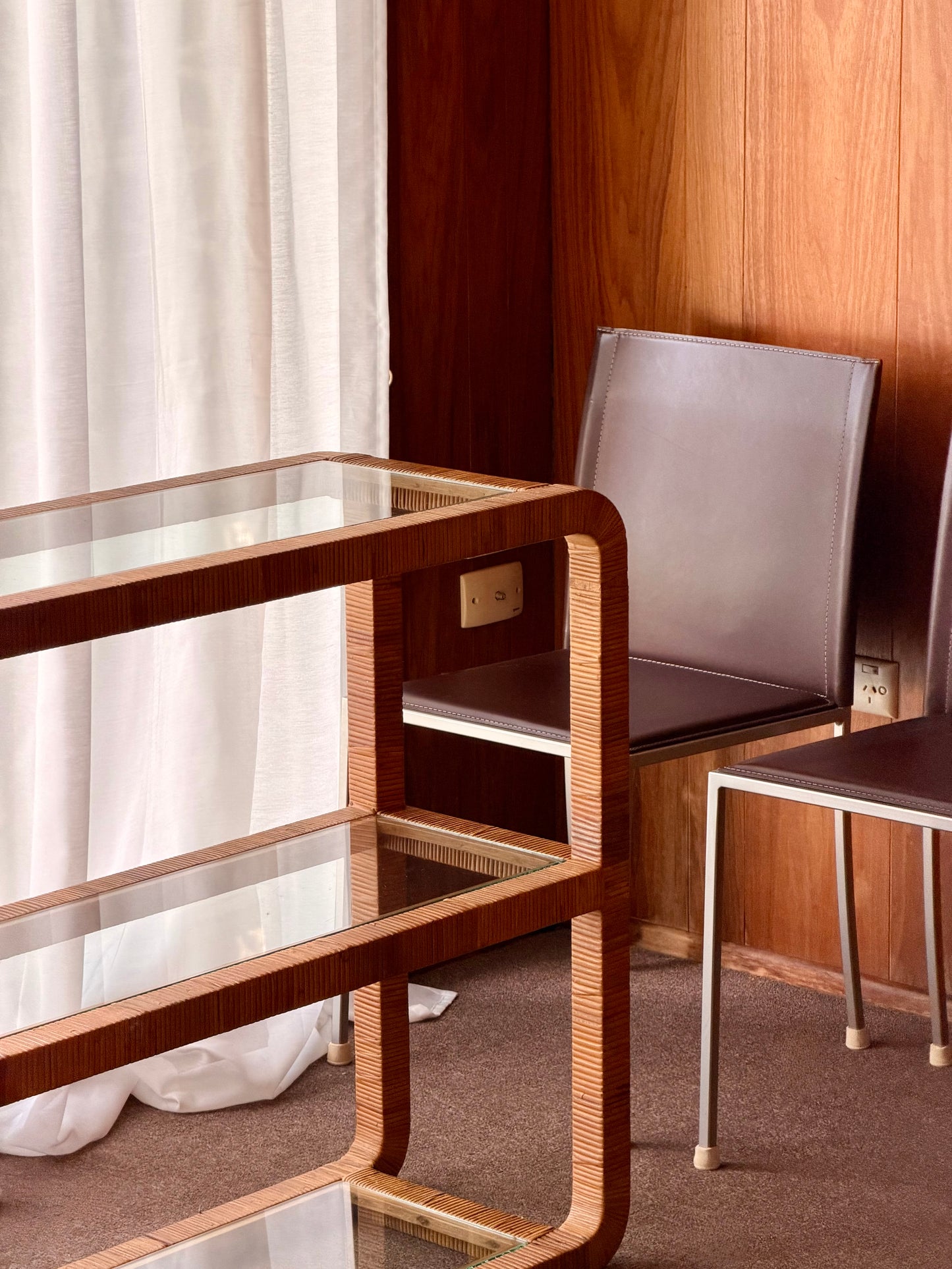 Authentic Calligaris Leather Dining Chairs — Made in Italy (Set of 5)