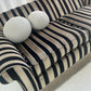 Vintage Stripe Velvet Sofa