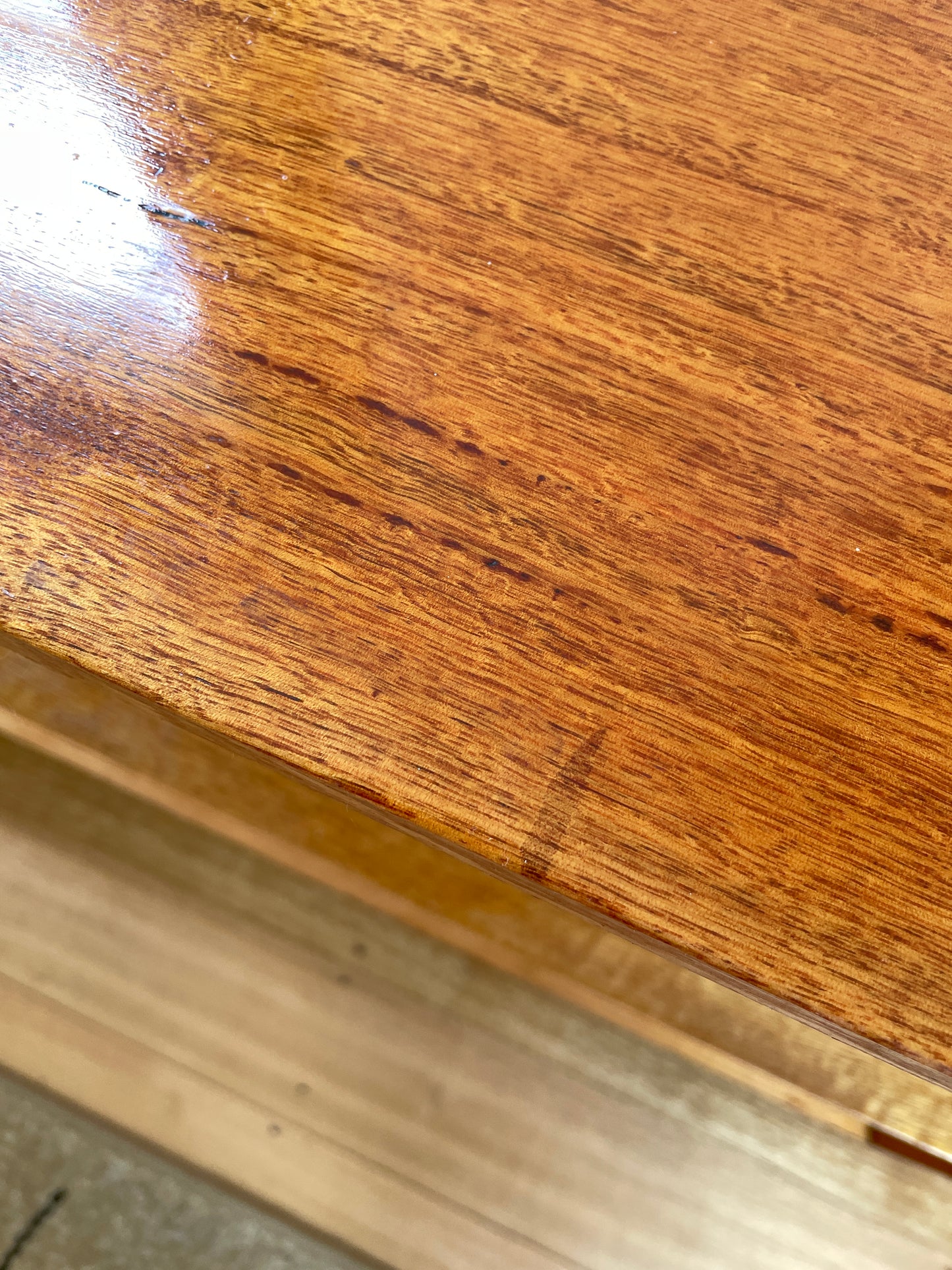 Vintage timber book shelf