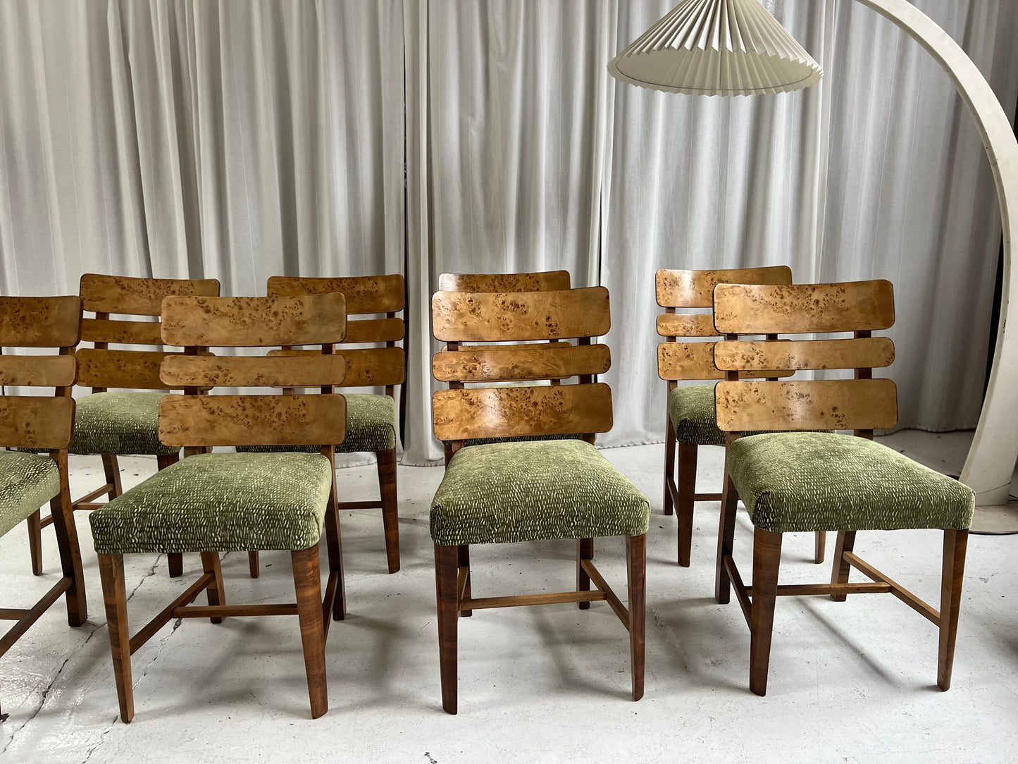 Restored Burl Chairs - Set of Eight