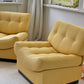 Yellow Lounge Chair - Sold as a pair