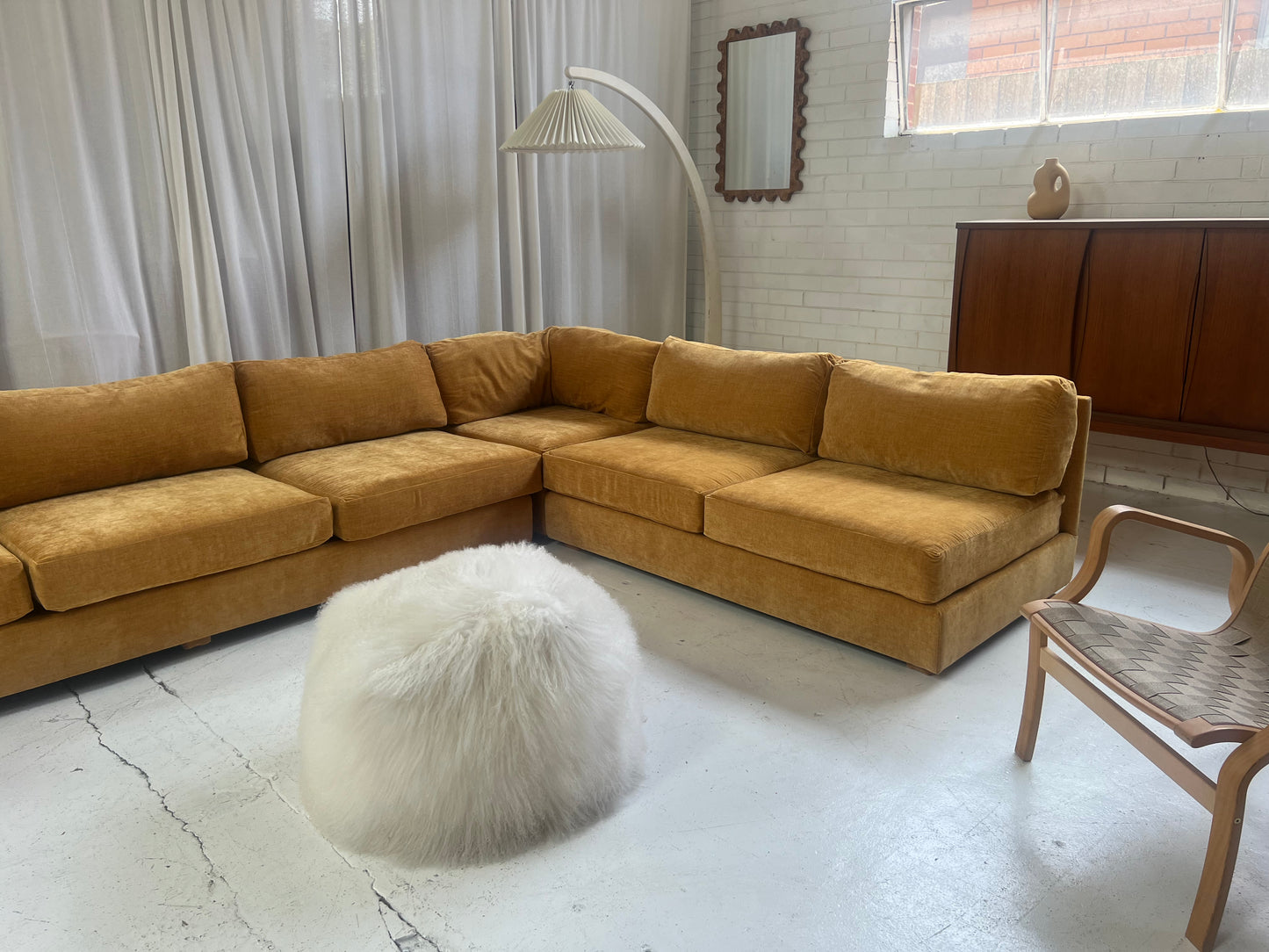 Bespoke Mustard Modular Sofa Set