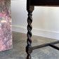 Victorian Blackened Barley-Twist Statement / Hall Chair