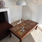 Vintage Mid-Century Rainbow Slate & Timber Coffee Table