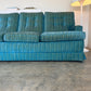 Vintage Blue / Green Striped Midcentury Sofa, 60’s