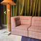 Vintage Pink Tweed Midcentury Modular Sofa, 60’s