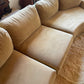 On Hold - Large Modular Soft Camel Velvet Sofa